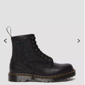 Dr. Martens 1460 HARRIS TWEED LEATHER LACE UP BOOTS